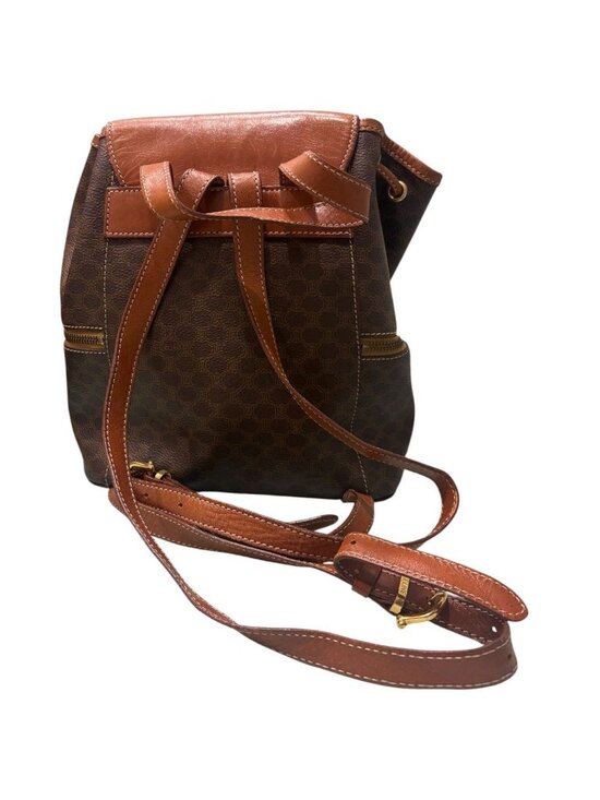 Celine Macadam Brown Gold Backpack main image 5